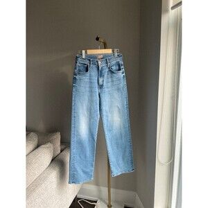 MOTHER The Rambler Zip Flood Jeans Out of The Blue